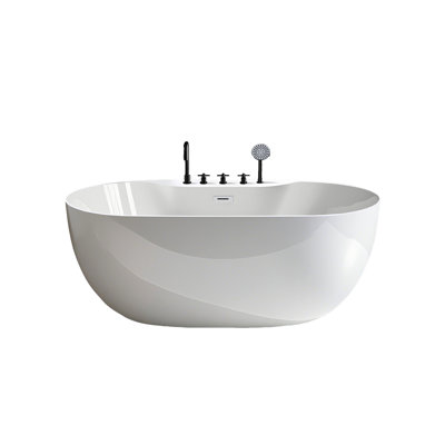 51.18"Acrylic Adult Freestanding Movable Seamless Integrated Bathtub