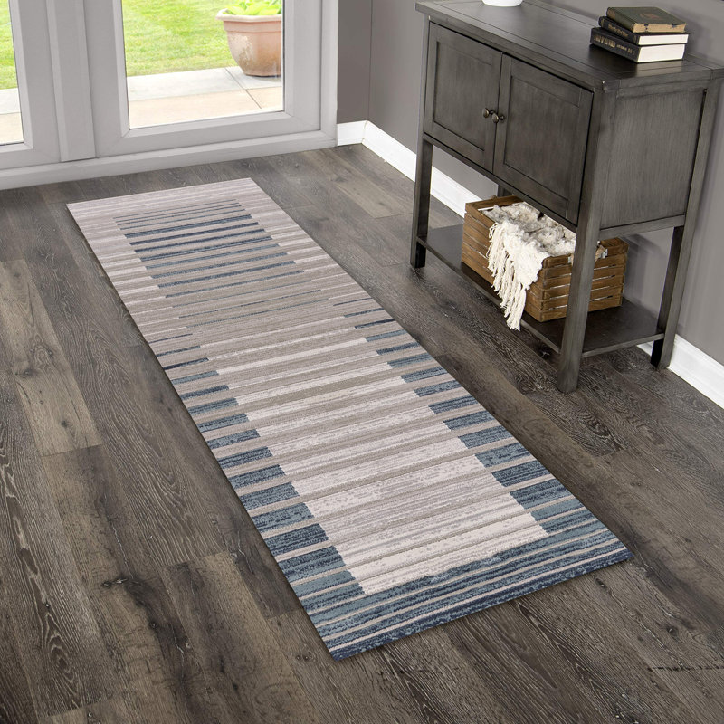 Aarushi Striped Indoor Rug, Runner 2'2" x 7'7"