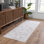 Brunetti Oriental Machine Washable Brown Area Rug
