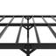 Cadre de lit plateforme en métal pour lit double - Métal, sans sommier, décor moderne, pour un sommeil paisible et stable grâce à sa tête de lit intégrée. Sommier non requis. Esthétique soignée. Qualité supérieure pour un sommeil serein et stable.