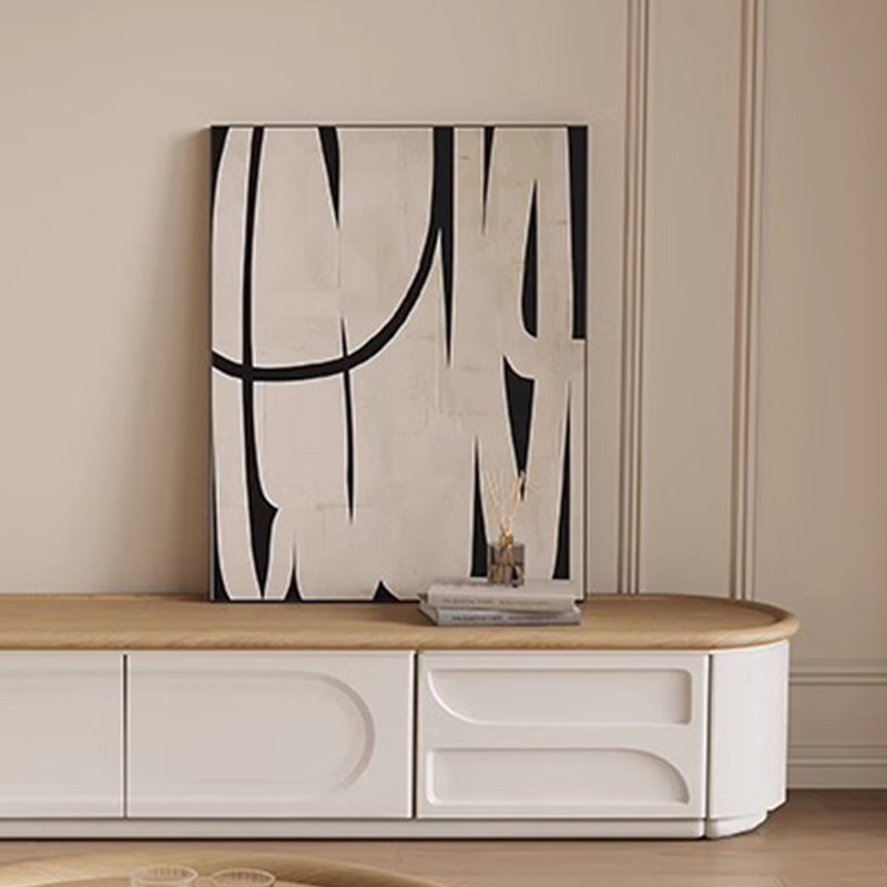 Table basse moderne en bois massif de style beurre simple