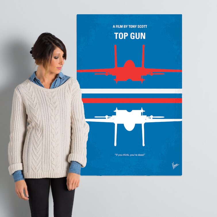 No128 My TOP GUN minimal movie poster T-Shirt by Chungkong Art - Pixels