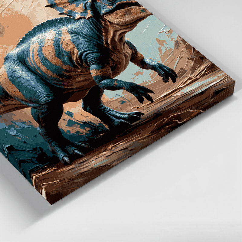 Art mural sur toile de dinosaure, H 20 po x l 24 po