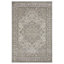 Tapis oriental en polypropylène tissé à la main en gris / brun / beige-498009465