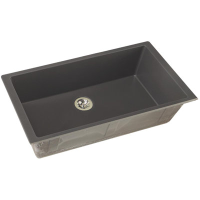 Quartz Luxe 36" L x 19" W Undermount Kitchen Sink with Perfect Drain