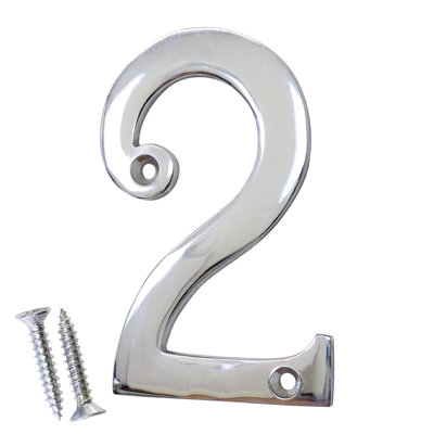 4'' H Metal House Number