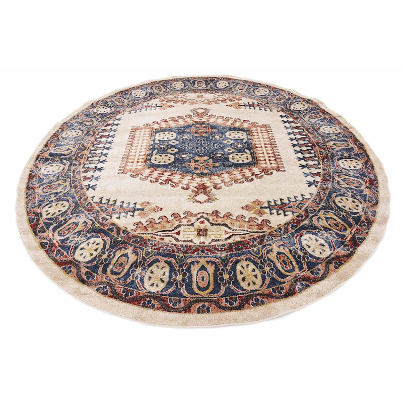 Ulla Oriental Indoor Rug, Round 8'