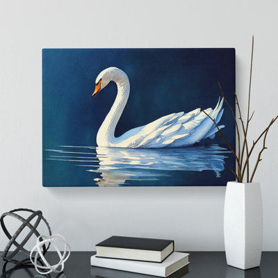 Swan Watercolour Vol.1 - Wrapped Canvas Print