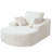 Ivona Boneless Upholstered Corduroy Fabric Chaise Lounge Lazy Sofa With Armrests, No - Assembly Required-275807348