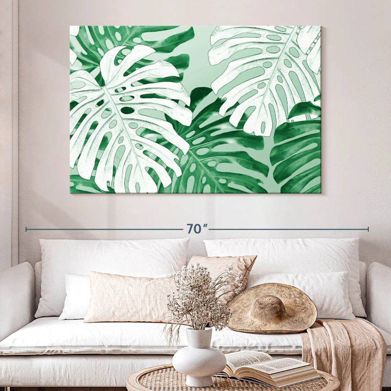 Monstera de la jungle tropicale Harnek, H 34 po x l 51 po