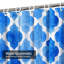 Rideau de douche à motif de quadrilobe abstrait et quadrilobe avec 12 crochets-1561818186
