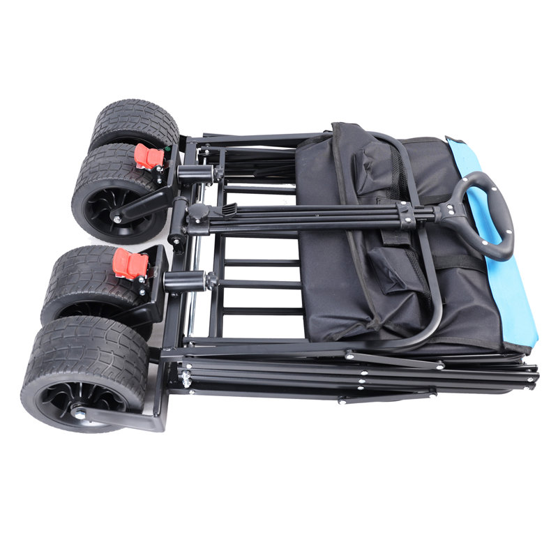 Chariot pliant de grande capacité avec chariot extensible