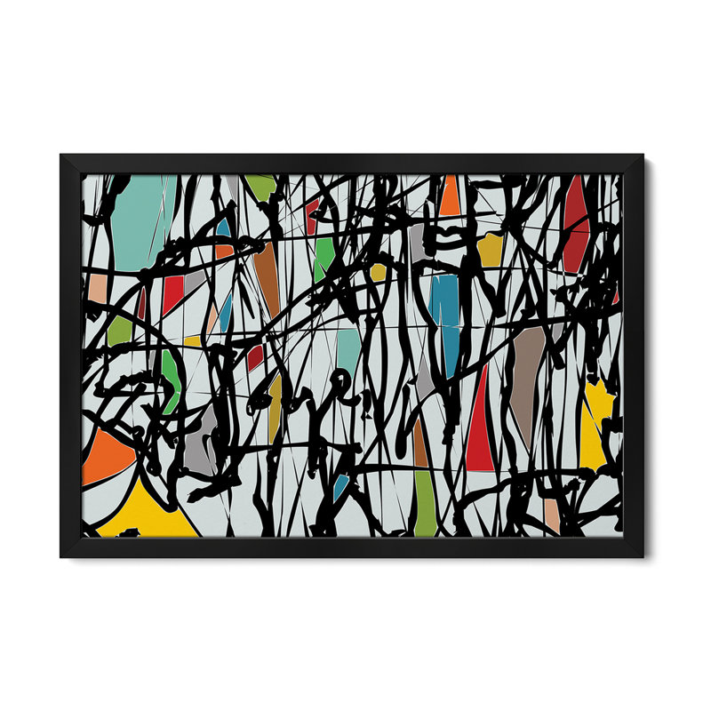 Affiche Pollock Wink III par Angel Estevez, H 24 po x l 32 po