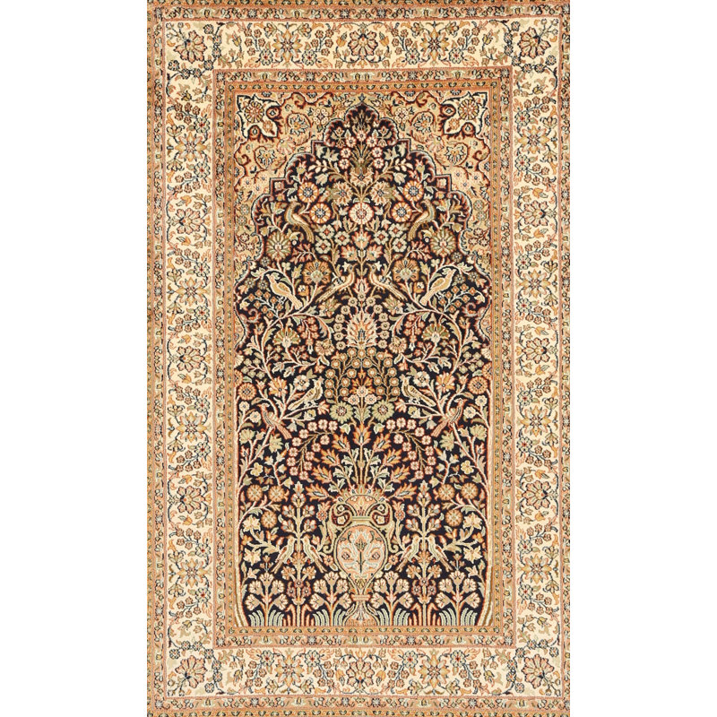 Tapis traditionnel gris / brun Worsley, Rectangle 2 pi x 3 pi