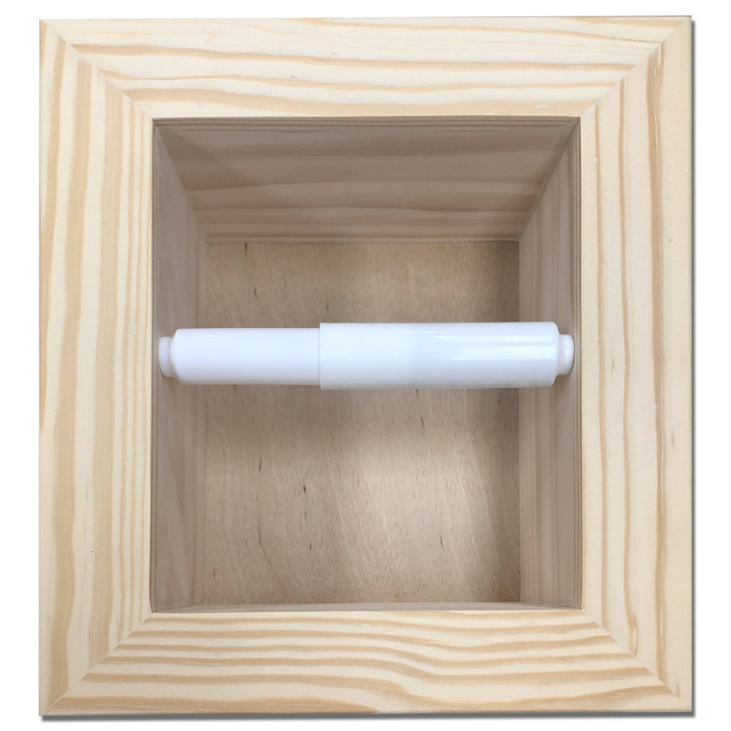 Porte-papier hygiénique encastré Tracy, Naturel