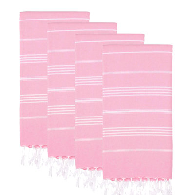 Ensemble de 4 serviettes de plage en coton turc Kayli