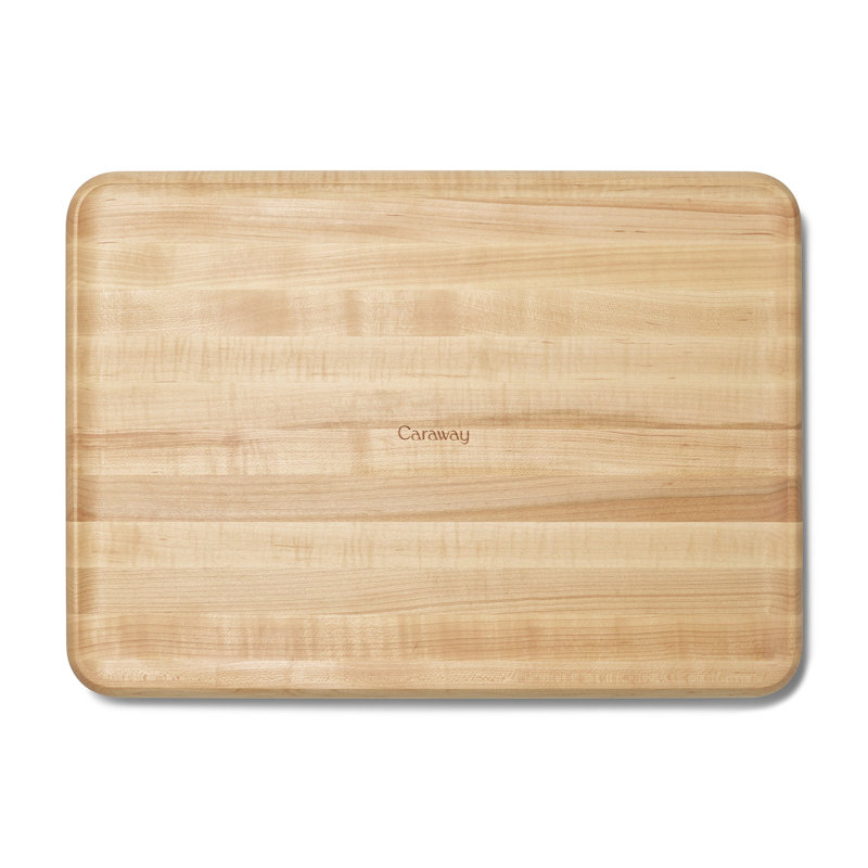 Caraway 17" Prep & Serve Butcher Block, Maple, 17 Inch