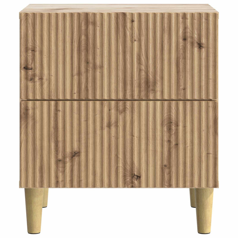 43cm W Manufactured Wood Bedside Table, Artisan Oak
