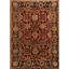 Hand-Knotted High-Quality Red and Black Area Rug