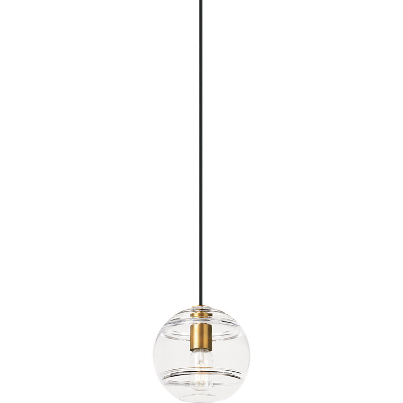 Sedona 1 - Light Pendant, No, Clear, Aged Brass