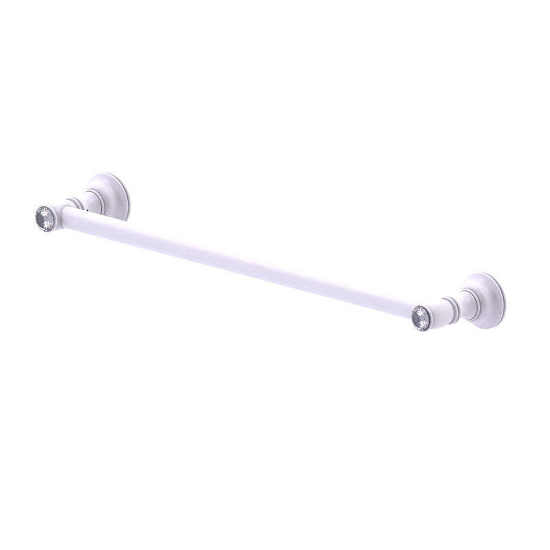 Barre à serviettes murale Freyja, Blanc mat, H 3,5 po x l 30 po x P 2 po