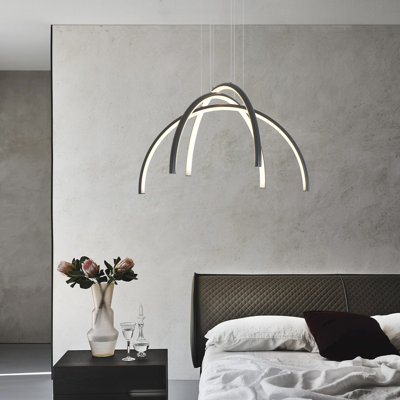 WIFI Smart LED Chandelier Light Rainbow Light For Dinning Work With Google Home Alexa Voice Control And Remote Control