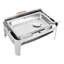 Décoration de buffet rectangulaire en acier inoxydable 2,4 gallons