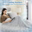 Couverture d'été légère pour les dormeurs chauds et les sueurs nocturnes - Couverture rafraîchissante à double face avec technologie Arc-Chill-111099462-111099463