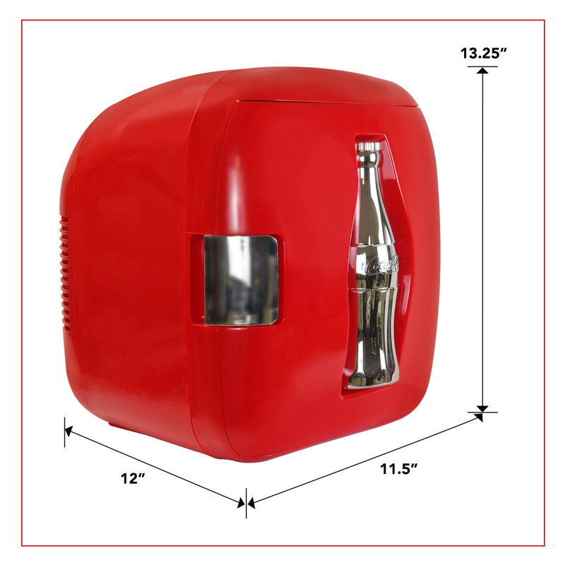 Refroidisseur / réchaud portatif 12 canettes Coca-Cola Heritage 12V DC 110V AC 7.9L Rouge