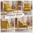 2Pcs Chenille Accent Chair Armchair With Pillow-1175849211