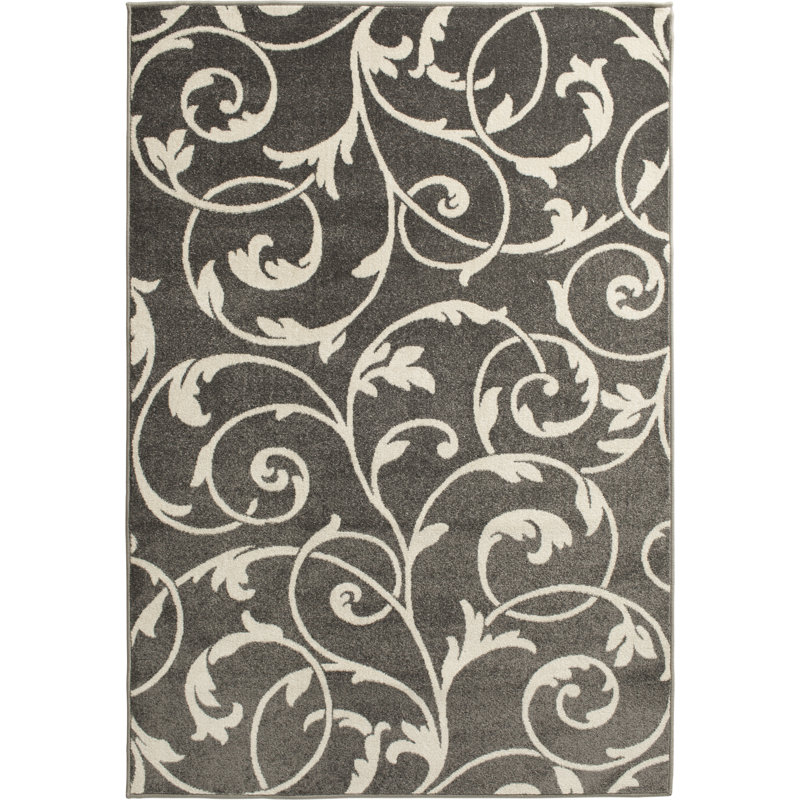 Tapis intérieur / extérieur en polypropylène tissé à la machine Sitz, Rectangle 3 pi 3 po x 5 pi