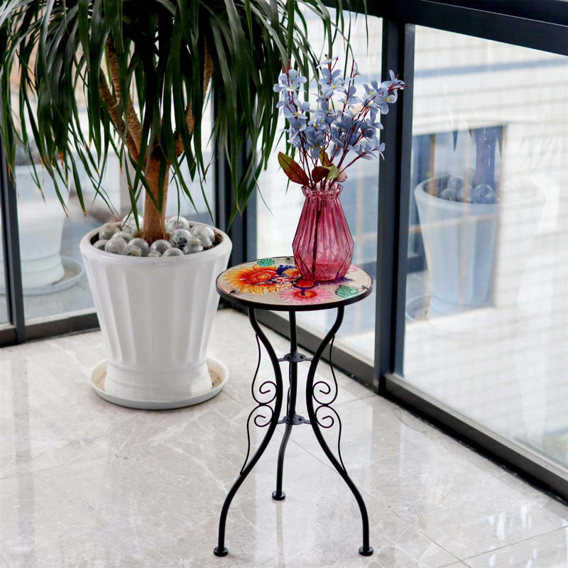 Willimantic Round Metal Outdoor Side Table , 30.5cm cm W 30.5cm cm D