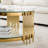Bordeaux 35.43" Two-Layer Mirror Glass Top Single Coffee Table-1596235574