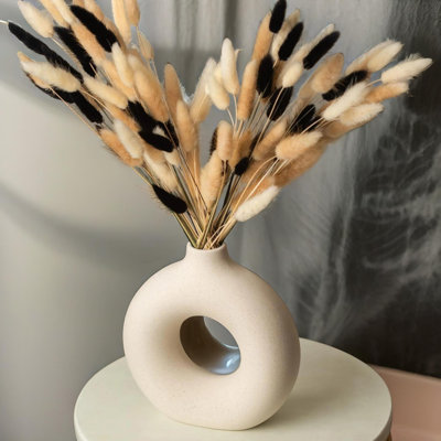 Aspendale Donut Ceramic Table Vase Home Living Room Decor