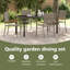 4 - Person Patio Dining Set with Rectangular Table-1590841450