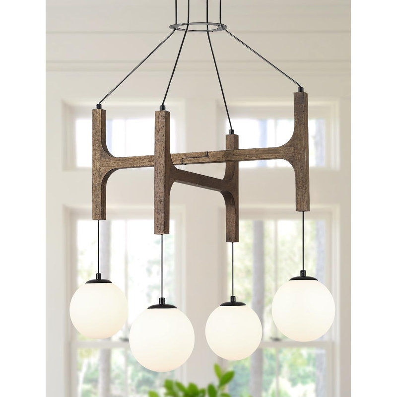 Luminaire suspendu vintage en verre de lait