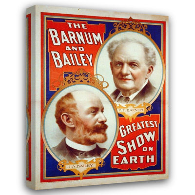Hollywood Photo Archive The Barnum and Bailey Greatest Show On Earth, P.T. Barnum and J.A. Bailey