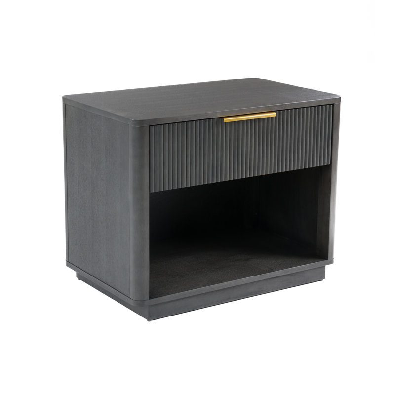Table de chevet Akira, Gris délavé