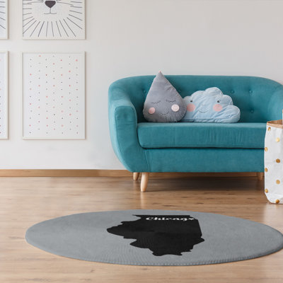 Tapis de chicago sports couleurs en poly-chenille
