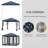 Pop Up Canopy Tent With Netting, Instant Gazebo, Ez Up Screen House Room With Carry Bag, Height Adjustable, For Outdoor, Garden, Patio