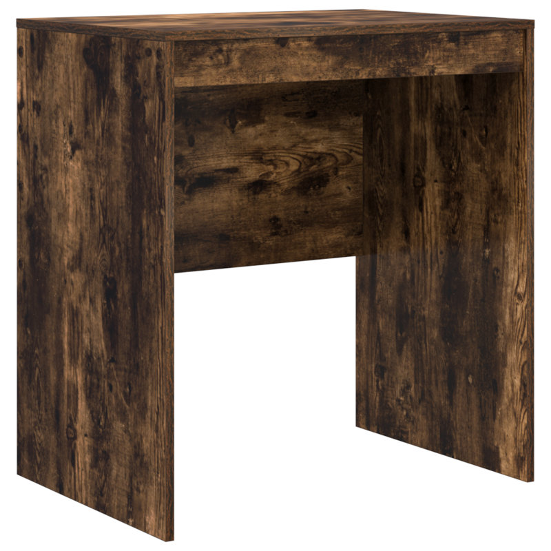 Writing Desk Particle Board 76 Cm, 76cm H x 70cm W x 50cm D, Smoked Oak