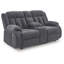 Causeuse inclinable électrique avec console Greely Bend
