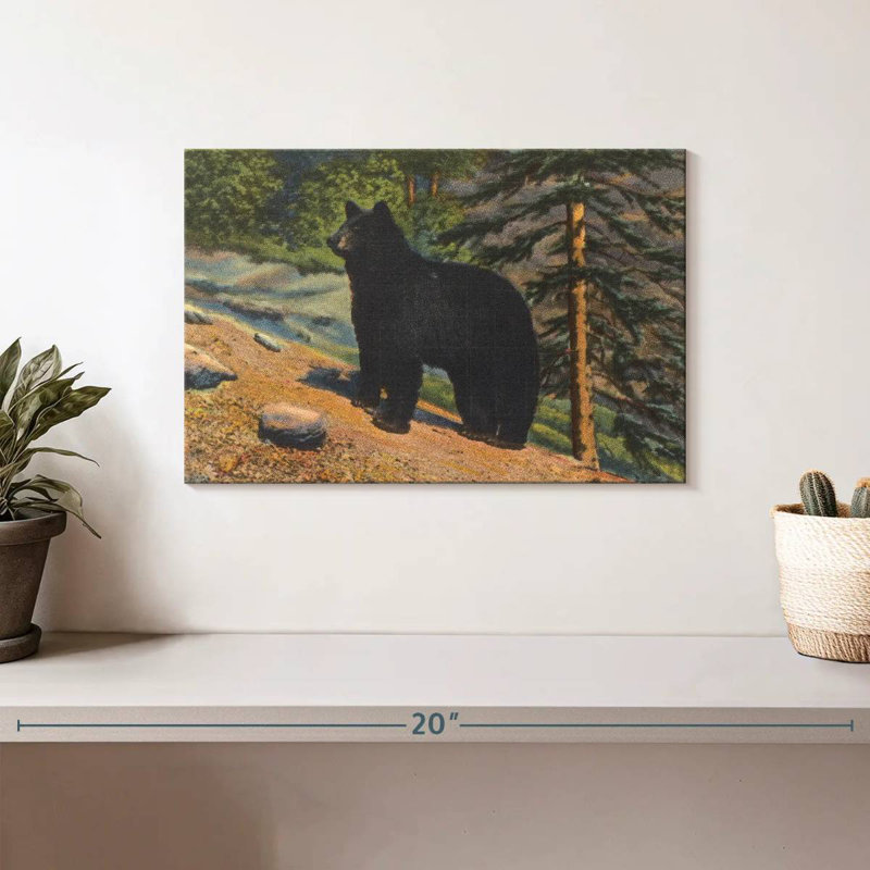 Brampt Black Bear, 8" H x 12" W