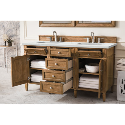 Dussault 60'' W Double Bathroom Vanity Base