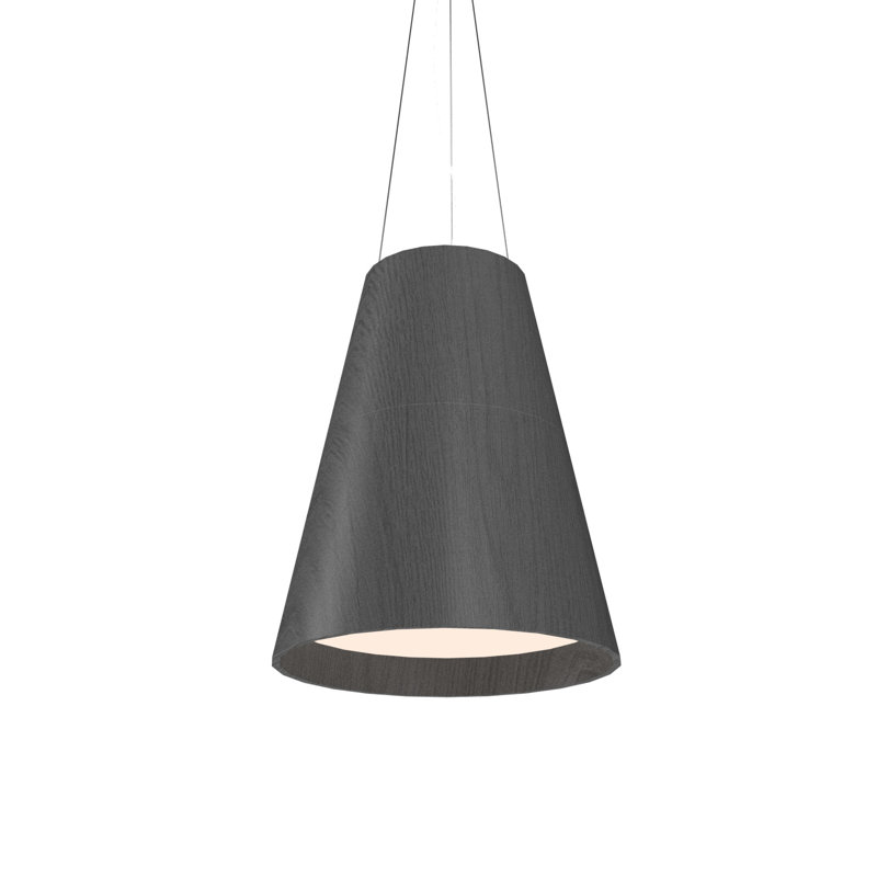 1 - Light LED Pendant, Organic Gray, 3000