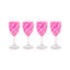 Black Check Acrylic Wine Goblets-123305763