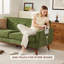 78"W Chenille Button Tufted Upholstered Love Seat Sofa Couches Small Couch  for Living Room & Apartment-1470918640