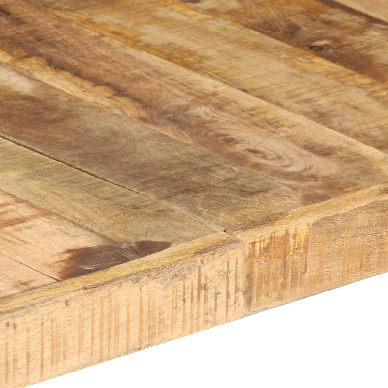 Danville Coffee Table Solid Wood, 40cm H x 180cm W x 90cm D, Light Brown, Black