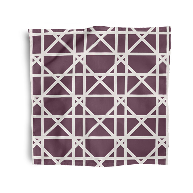 Ensemble de serviettes 4 pièces Pflugerville, L 18 po x L 18 po, Mauve