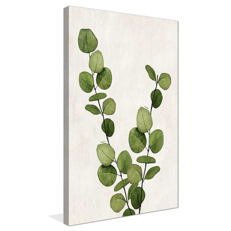 Botanical Wash III par Conrad Knutsen - Peinture, Toile tendue, H 30 po x l 18 po x P 1 po